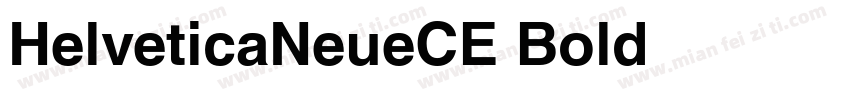 HelveticaNeueCE Bold字体转换